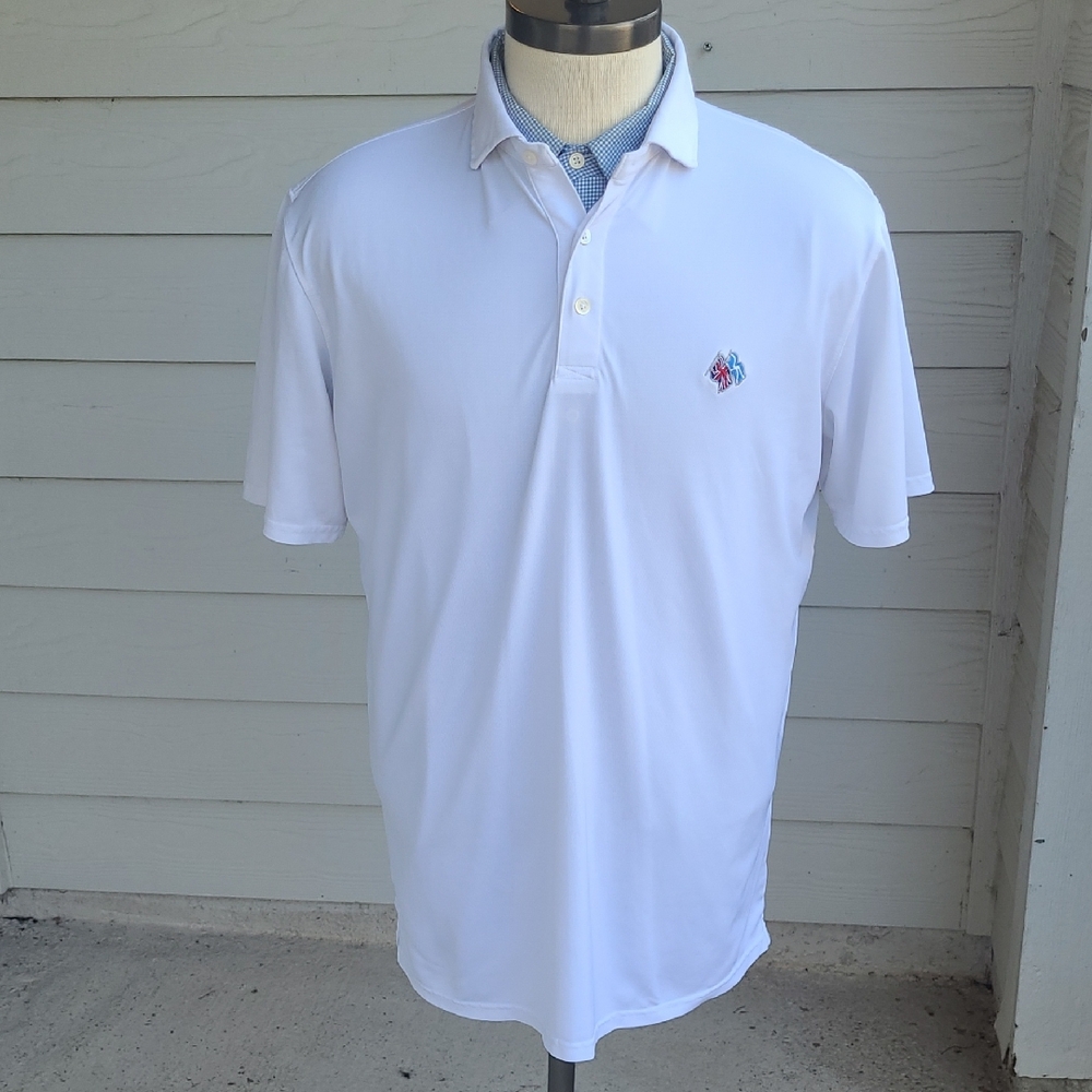 Holderness & Bourne White pique Polo Shirt